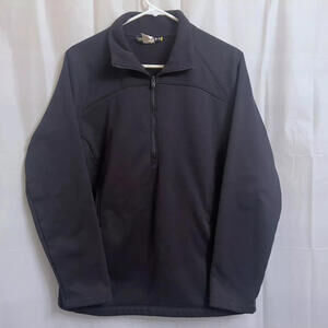 Under Armour 1/2 Zip Pullover Sweatshirt Women's Large L Black